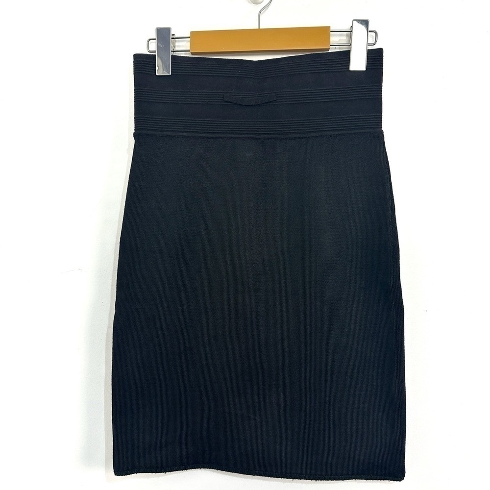 Jean Paul Gaultier 90’s Black High Waisted Bandage Mini Skirt Sz Small - Picture 2 of 16